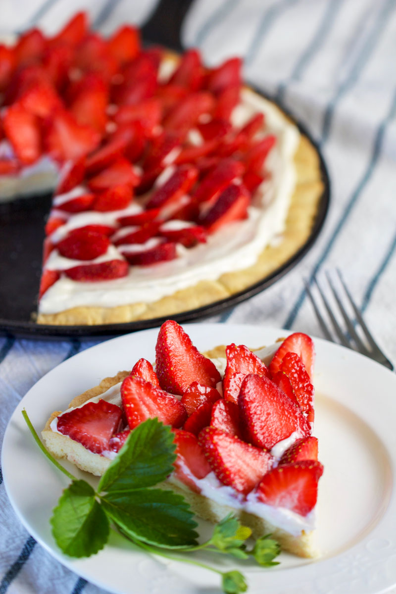 Skillet Strawberry Pizza - Chips & Pepper